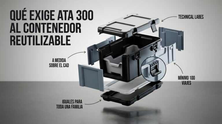 ATA Spec 300: qué exige a un contenedor reutilizable (Categorías I, II y III)